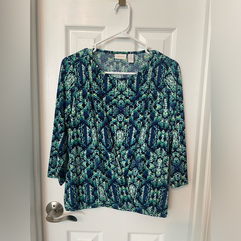 Chico’s printed blouse